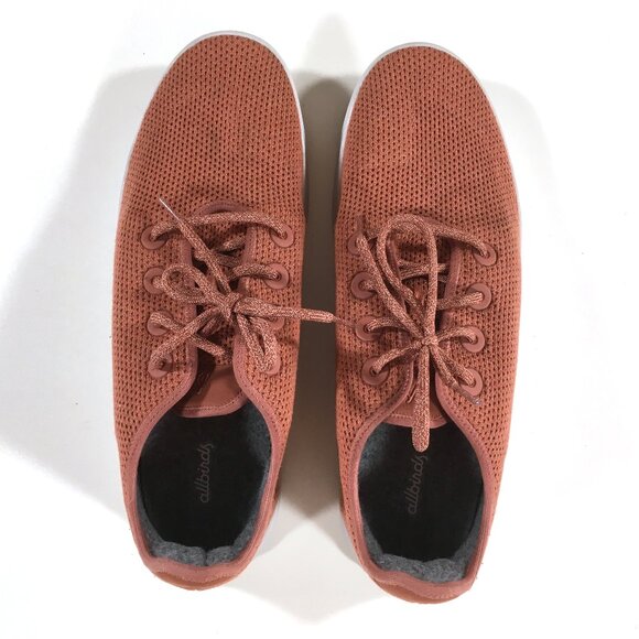 Allbirds Tree Runner Lace Up Sneakers Mens Size 14 Orange Knit main image 7